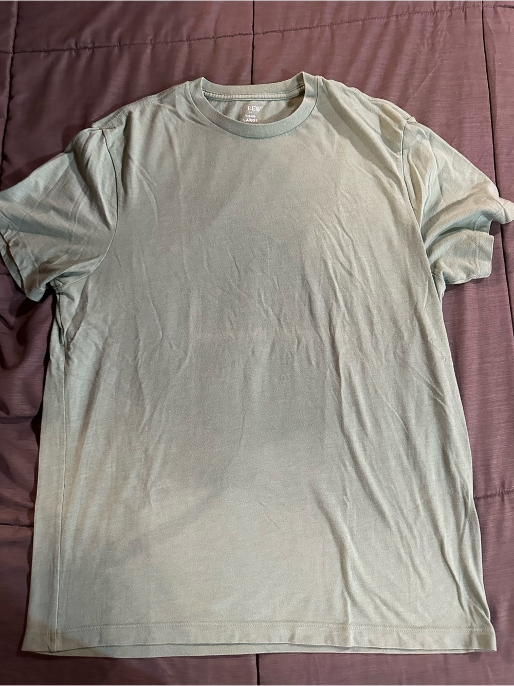 J. Crew Short-Sleeve Tee in Light Sage